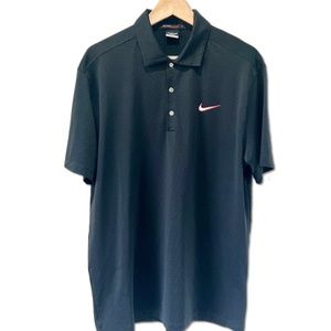 Men's NIKE Dri-FIT | Tiger Woods Collection | Golf Polo | Black | Size - M